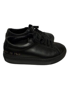 Common Projects Original Achilles Low Black Leather Sneakers Kids EU 29 Toddler